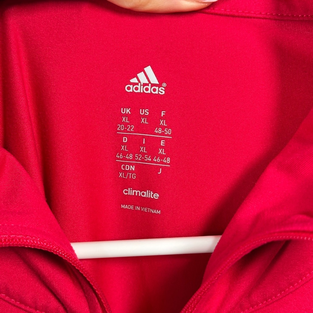 Adidas Performance Climalite Quarter Zip Stretch … - image 4